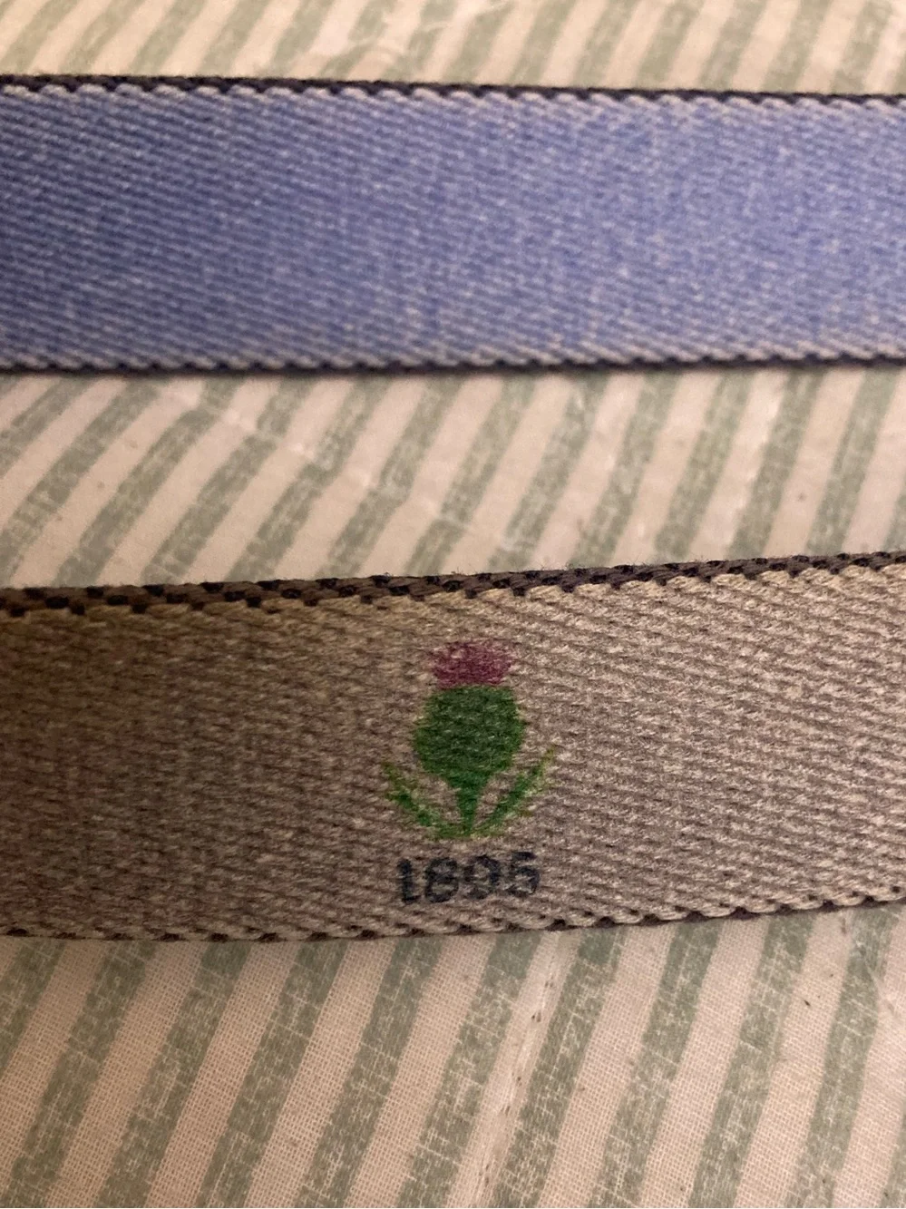 Doc Murphy REVERSIBLE Canvas/Leather Belt Country Club of Rochester